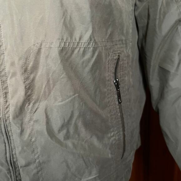 ondon Fog M Casual Hooded Jacket Olive Green Relaxed Fit Outdoor - Picture 3 of 8